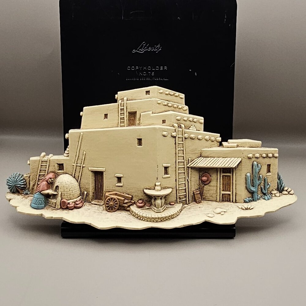 Burwood Products wall hanging 3D adobe pueblo dwelling hacienda plastic 1993